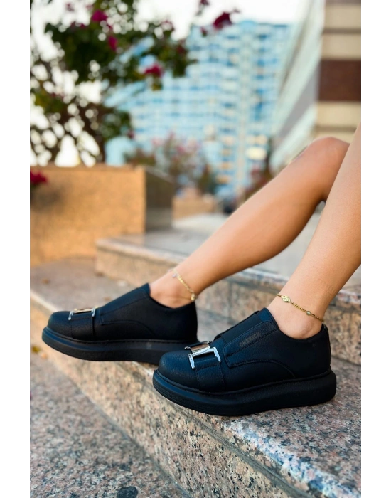 Ch297 Cst Verona Kadın Ayakkabı Siyah Kadın Spor Ayakkabı