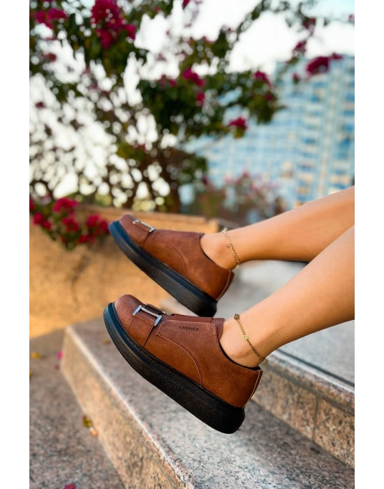 Ch297 Cst Verona Kadın Ayakkabı Taba Kadın Spor Ayakkabı