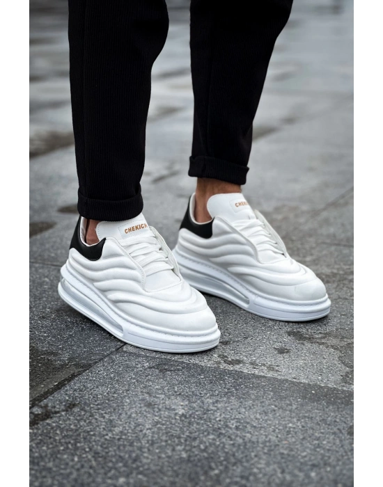 Ch299 Gbt Sollıevo Erkek Ayakkabı Beyaz/siyah Erkek Sneaker Ayakkabı