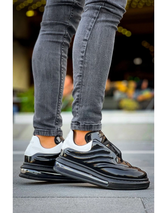 Ch299 Grt Sollıevo Erkek Ayakkabı Siyah/beyaz Erkek Sneaker Ayakkabı