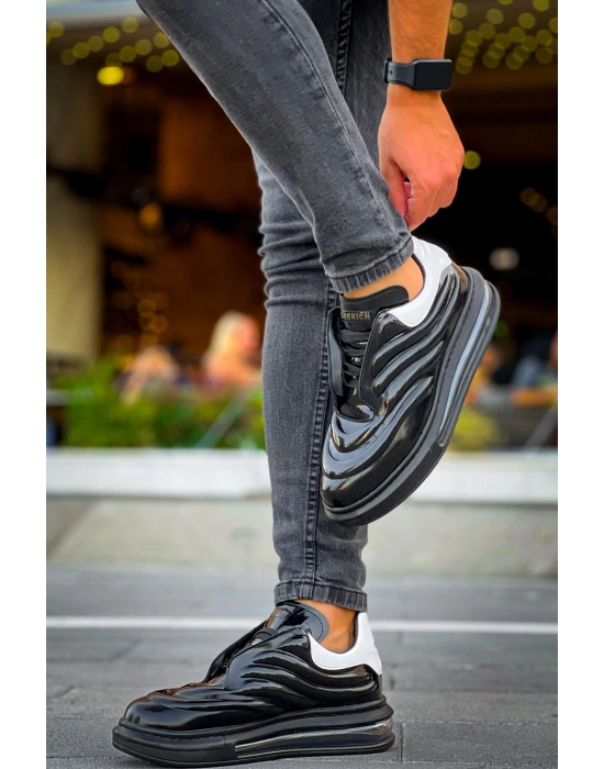 Ch299 Grt Sollıevo Erkek Ayakkabı Siyah/beyaz Erkek Sneaker Ayakkabı