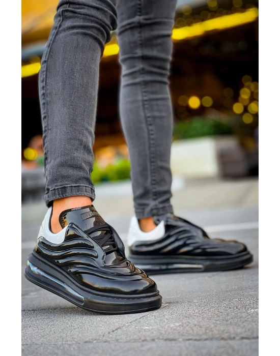 Ch299 Grt Sollıevo Erkek Ayakkabı Siyah/beyaz Erkek Sneaker Ayakkabı