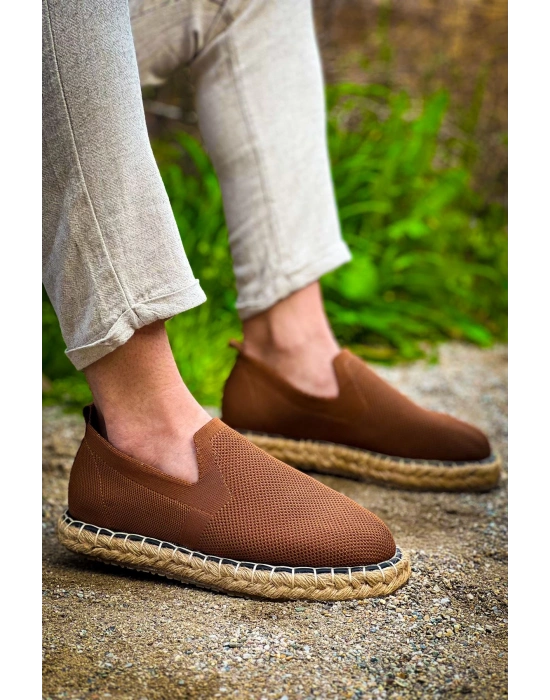 Ch305 Triko Erkek Ayakkabı Kahve Erkek Sneaker Ayakkabı