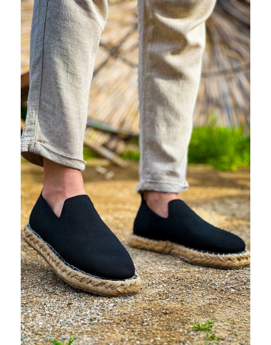 Ch305 Triko Erkek Ayakkabı Siyah Erkek Sneaker Ayakkabı