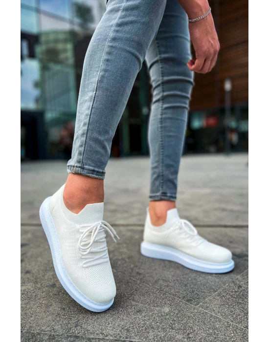 Ch307 Rt Tricot Erkek Ayakkabı Beyaz Erkek Spor Ayakkabı