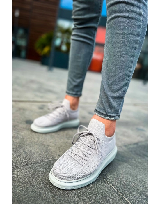 Ch307 Rt Tricot Erkek Ayakkabı Gri Erkek Spor Ayakkabı