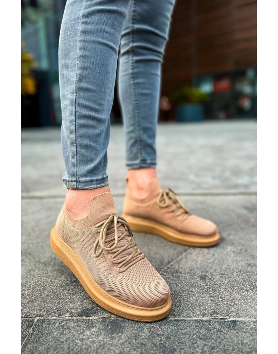 Ch307 Rt Tricot Erkek Ayakkabı Taba Erkek Spor Ayakkabı