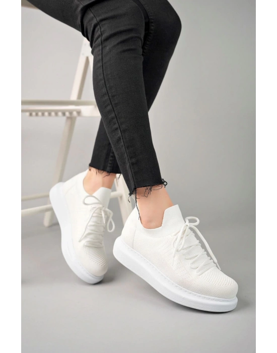 Ch307 Rt Tricot Kadın Ayakkabı Beyaz Kadın Spor Ayakkabı