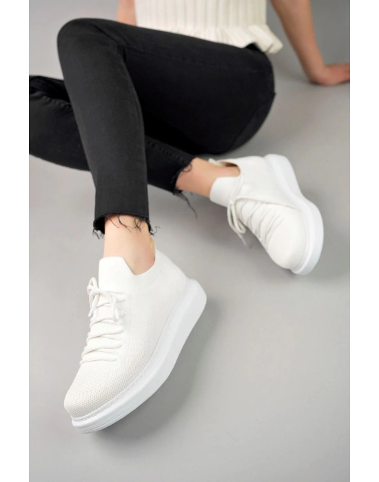 Ch307 Rt Tricot Kadın Ayakkabı Beyaz Kadın Spor Ayakkabı