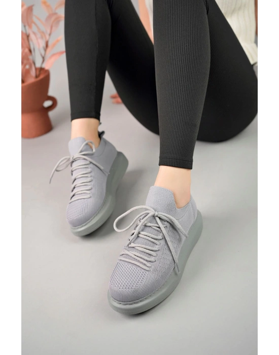 Ch307 Rt Tricot Kadın Ayakkabı Gri Kadın Spor Ayakkabı