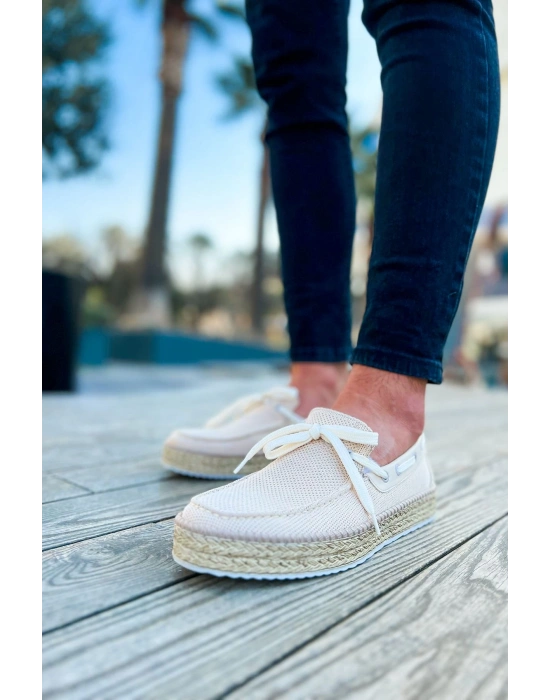 Ch311 Espadril Erkek Ayakkabı Bej Erkek Günlük Ayakkabı