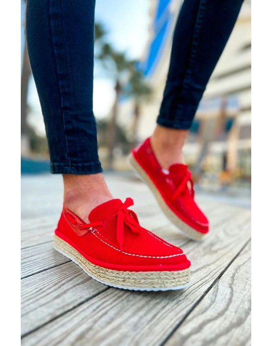 CH311 - Espadril Erkek Ayakkabı KIRMIZI