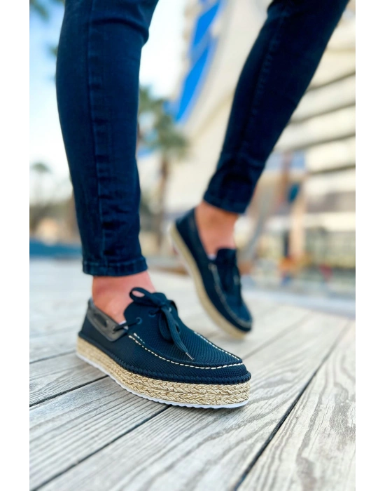 Ch311 Espadril Erkek Ayakkabı Siyah Erkek Günlük Ayakkabı