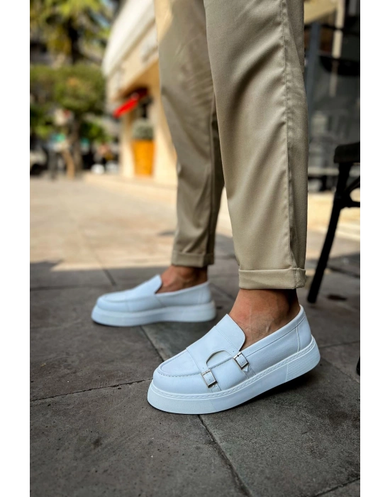 Ch417 Cbt Mancini Erkek Ayakkabı Beyaz Erkek Günlük Ayakkabı