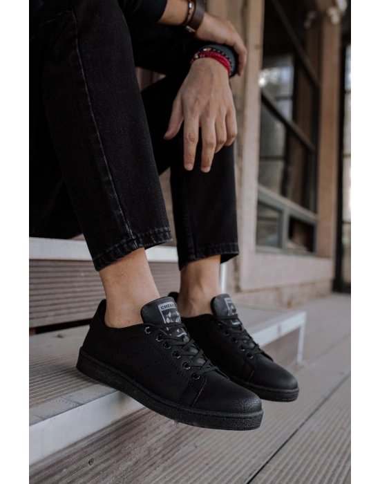 Ch977 Cst Tennis Erkek Ayakkabı Siyah Erkek Günlük Ayakkabı