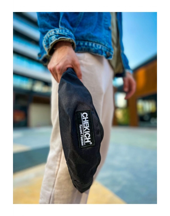 CNT002  Keten Erkek Çapraz Çantası SIYAH