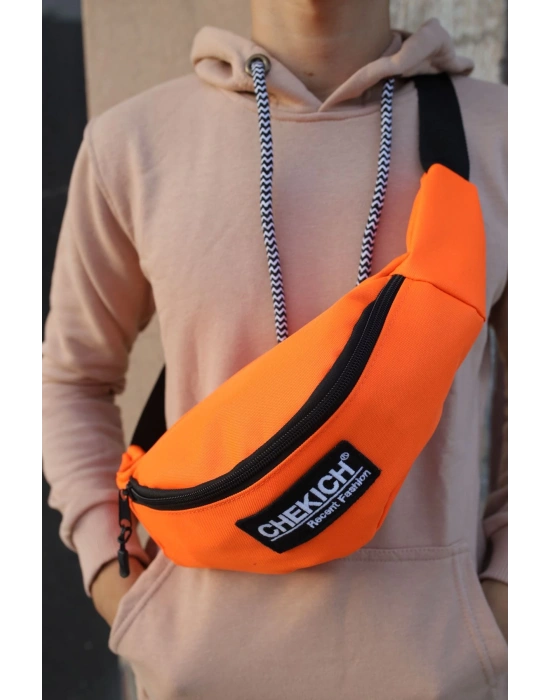 CNT002  Keten Erkek Çapraz Çantası TURUNCU