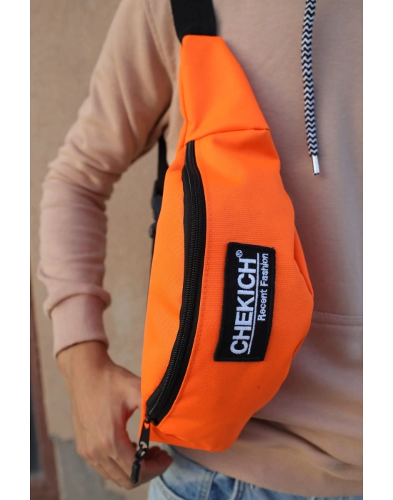 CNT002  Keten Erkek Çapraz Çantası TURUNCU