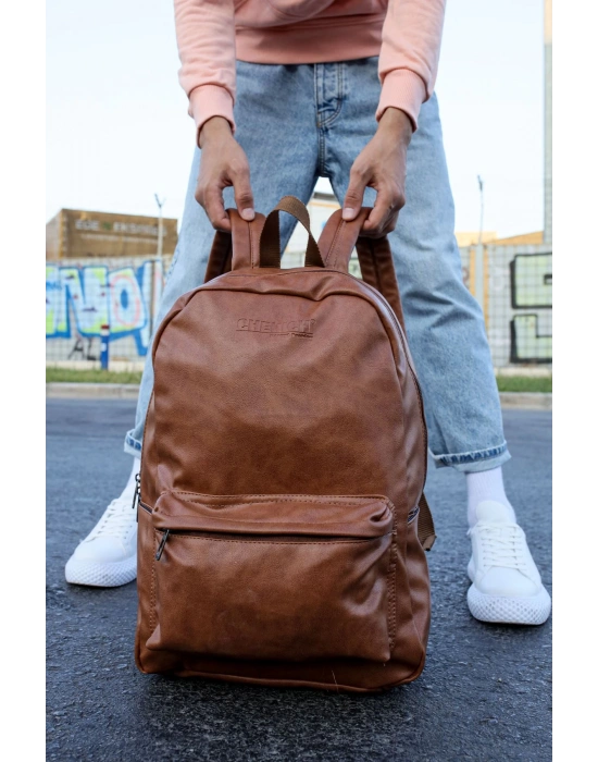 CNT006 Cilt Deri Erkek Sırt Çantası TABA