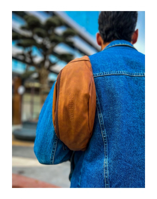 CNT010 Cilt Deri Erkek Çapraz Çanta TABA