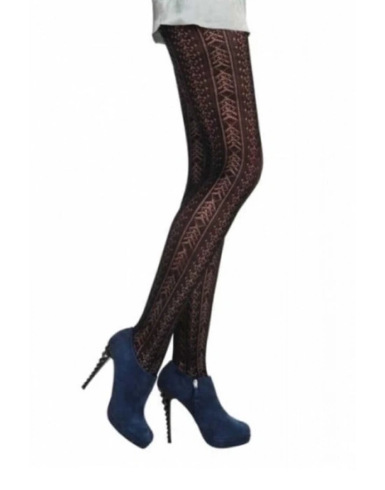 Daymod Kadın Amatista Micro File Desenli Külotlu Çorap