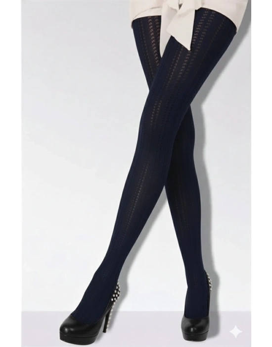 Daymod Martina Kadın File Desenli Külotlu Çorap