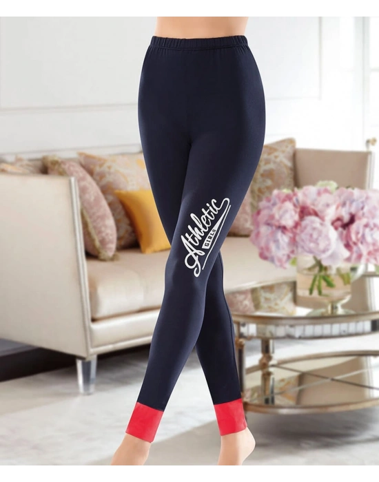 Derya Kurşun Athletic Baskılı Sporcu Kadın Tayt 0543