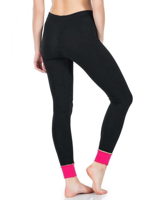 Derya Kurşun Baskılı Yüksek Bel Kadın Tayt 0538