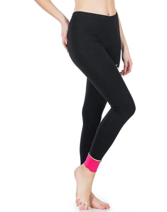 Derya Kurşun Baskılı Yüksek Bel Kadın Tayt 0538