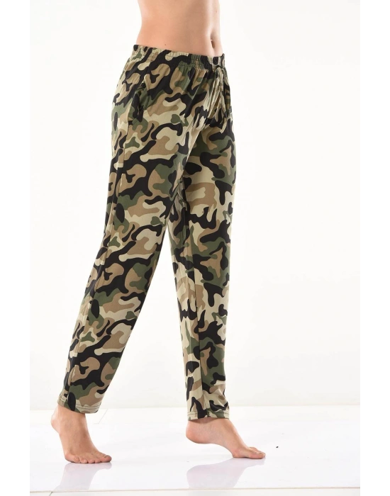 Derya Kurşun Kamuflaj Desenli Eşofman Altı 0573