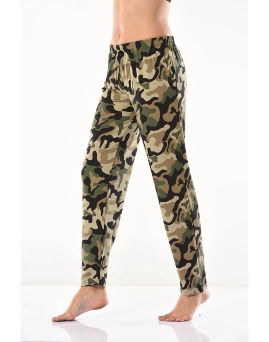 Derya Kurşun Kamuflaj Desenli Eşofman Altı 0573