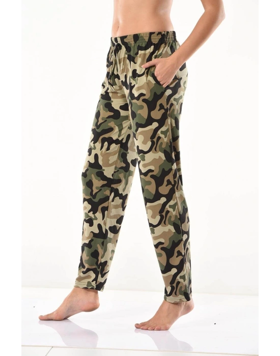 Derya Kurşun Kamuflaj Desenli Eşofman Altı 0573