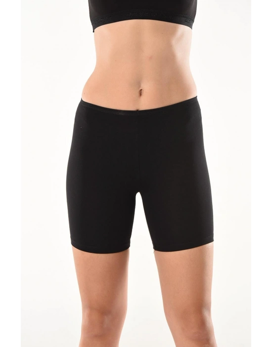 Derya Kurşun Likralı Kısa Kadın Şort Tayt 494