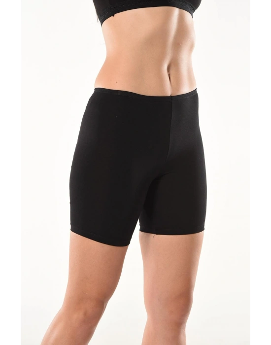 Derya Kurşun Likralı Kısa Kadın Şort Tayt 494