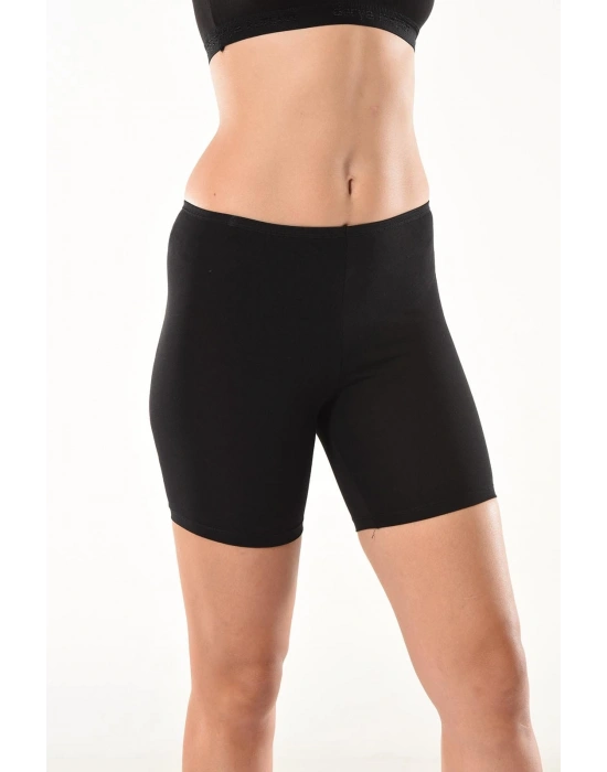 Derya Kurşun Likralı Kısa Kadın Şort Tayt 494