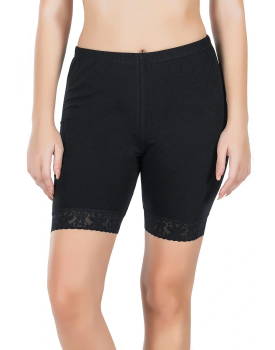 Derya Kurşun Paçası Dantelli Dizüstü Kadın Tayt 415