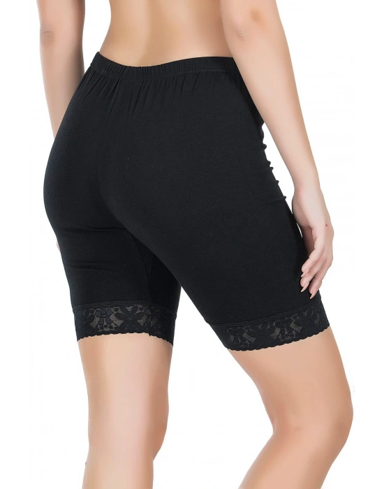 Derya Kurşun Paçası Dantelli Dizüstü Kadın Tayt 415