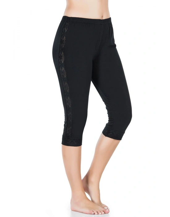 Derya Kurşun Şeritli Kısa Kadın Tayt 417