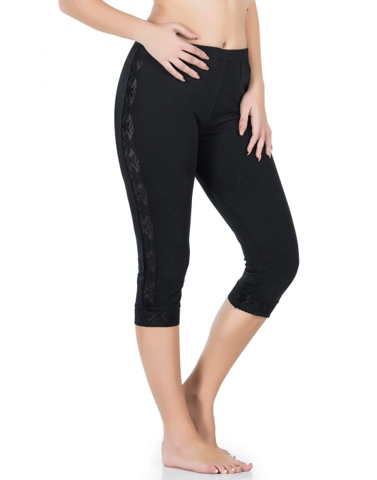 Derya Kurşun Şeritli Kısa Kadın Tayt 417