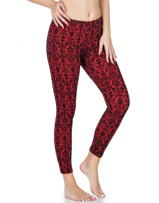 Derya Kurşun Varak Desenli Kadın Tayt 457