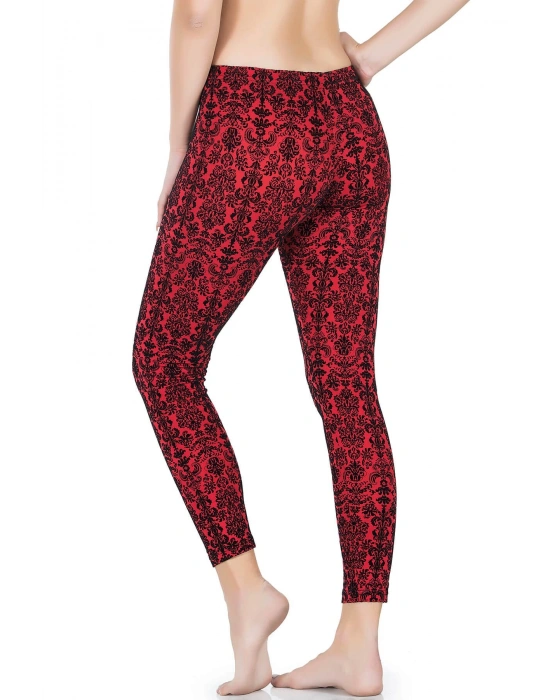 Derya Kurşun Varak Desenli Kadın Tayt 457