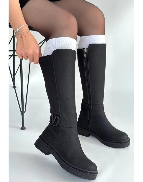 Diona Siyah Nubuk Çizme