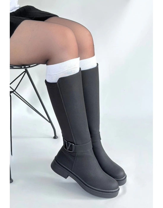 Diona Siyah Nubuk Çizme