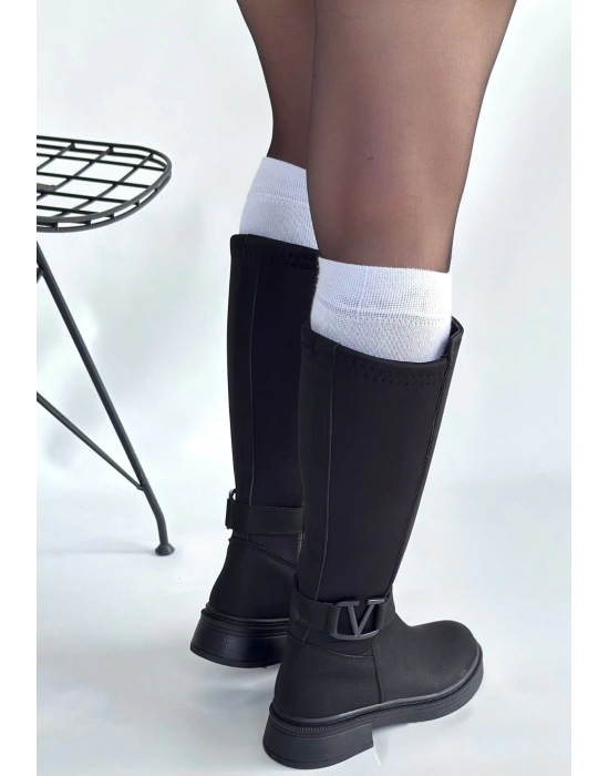 Diona Siyah Nubuk Çizme