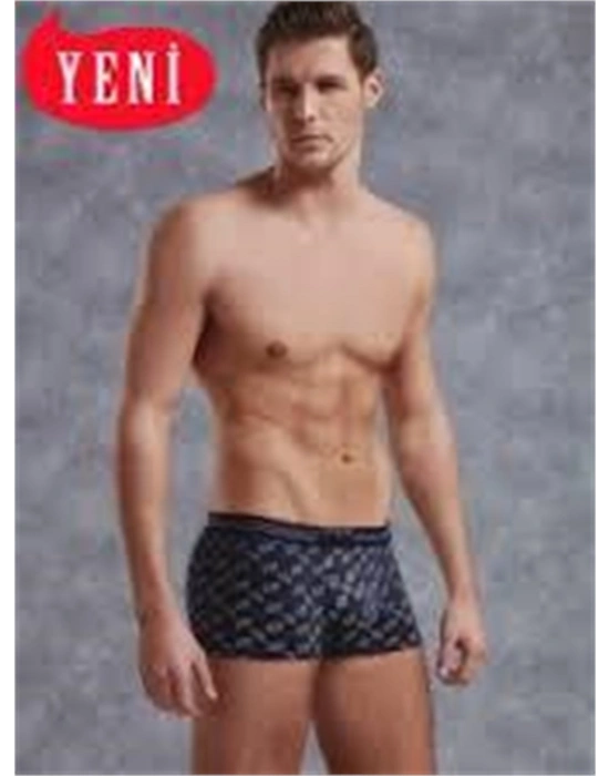 Doreanse Yansımalar Desenli Likralı Model Erkek Boxer 1813