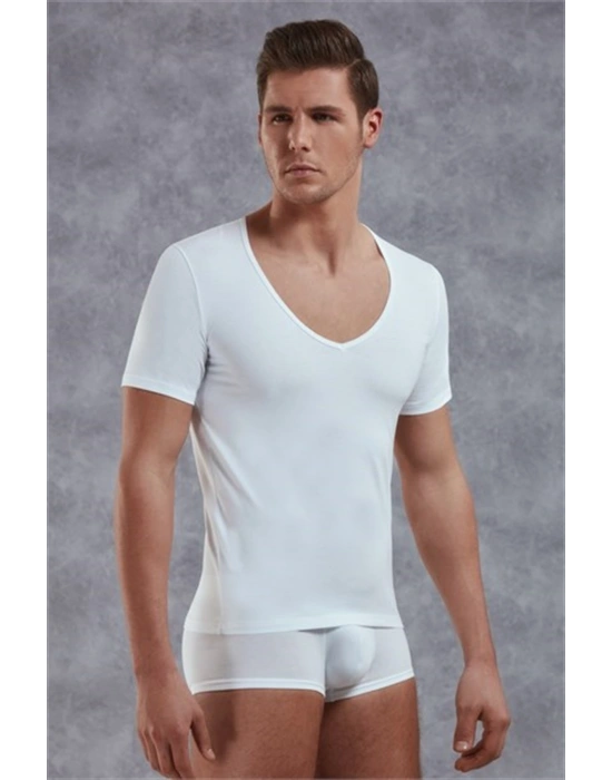 Doreanse  Yırtık Yaka Erkek T-Shirt 2820