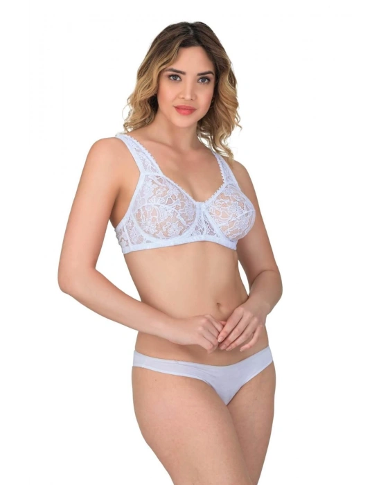 EKRU MI Emay 178 C Balenli Dantelli Sütyen