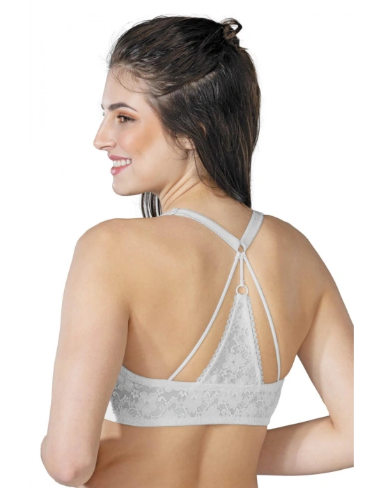 EKRU MI Emay 187 B Önden Açılır Balenli Sporcu Sütyen