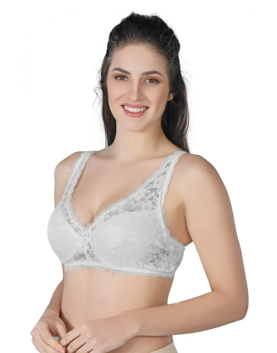 EKRU MI Emay 188 C Pedli Dantelli Telli Toparlayıcı Sütyen