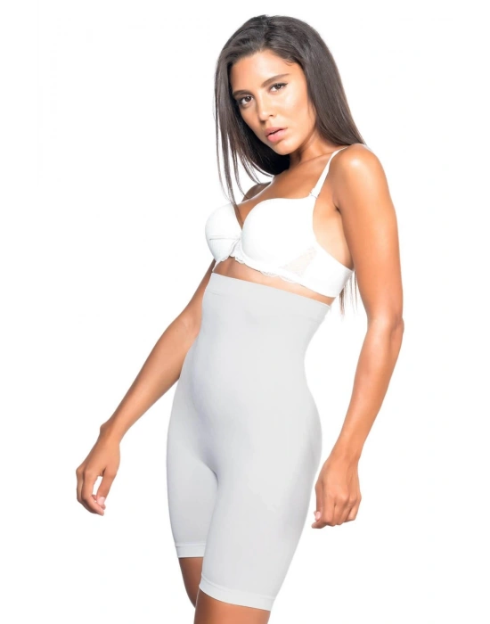 EKRU MI Emay 2077 Yüksek Bel Desenli Paçalı Korse